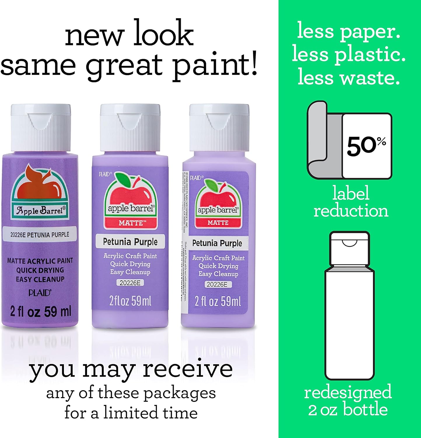 Apple Barrel Acrylic Paint in Assorted Colors (2 oz), 21465, Candy Pink 24hrsmart